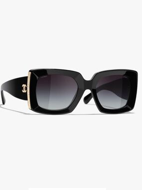 Authentic Chanel rectangle sunglasses